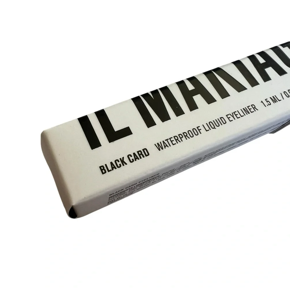 NIB Il Makiage Black Card Liquid Black Waterproof Eyeliner
